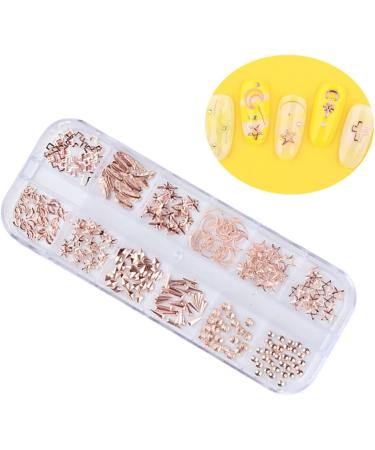 FRCOLOR 3 Boxes nail tools nail art decoration nail accessories nail decorations for nail art manicure tools rose gold decorations nail art ornaments nail art rivet boxed 3d - Buy Online on GoSupps.com