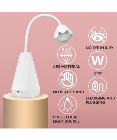 Saviland Portable 21W Gel X Mini UV Nail Lamp for Quick Gel Nail Drying at Salon or Home - Buy Online on GoSupps.com