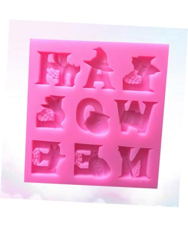 UPKOCH Halloween Letter Chocolate Mold DIY Cake Baking Molds Silicone Baking Mold Halloween Cake Mold Halloween Chocolate Mold DIY Fondant Baking Mold Baking Mold Silicone Pumpkin Set Size 1 Pink - Buy Online on GoSupps.com