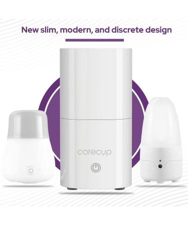 Carecup Menstrual Cup Sterilizer - 2-Minute Automatic Steam Wash | Unscented Sanitizer | Fits Small & Large Period Disc | 99.9% Germs | Includes Steamer & Cups - Buy Online on GoSupps.com