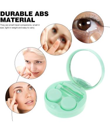 Exceart Autumn Contact Lenses Set - Beautiful Cases & Portable Eye Care Holders | Luxury Bling Rainbow Lens Containers for Travel - Buy Online on GoSupps.com