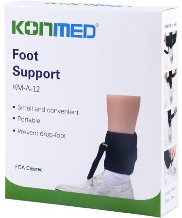 KONMED Adjustable Drop Foot Support AFO Brace Strap | Poliomyelitis & Stroke Relief | Universal Size - Buy Online on GoSupps.com