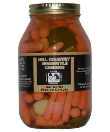 Texas Hill Country Hot Garlic Dill Carrots 32oz