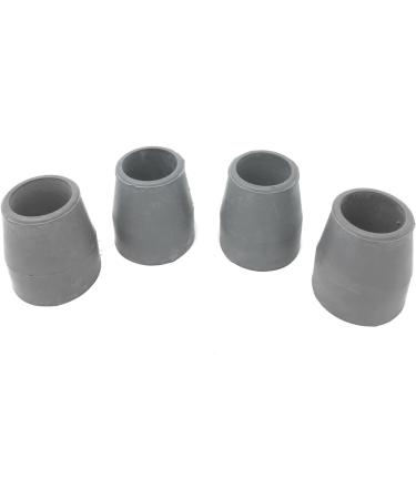 Gray Walker/Commode Tips Set of 4 - 1 Inch Diameter Replacement Tips - Buy Online on GoSupps.com