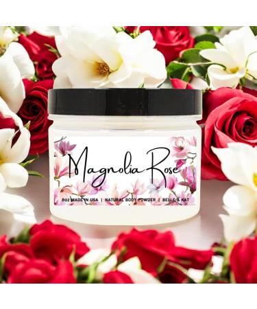 Body Powder for Men & Women Scented Magnolia Rose Perfume Dusting Powder Bath Powder with Fragrance & Essential Oils Talc Free 8oz Container Made in USA Magnolia Rose (Body Powder) - Buy Online on GoSupps.com
