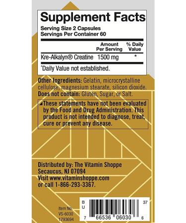 True Athlete Kre Alkalyn 1500mg - Buffered Creatine for Muscle Gain Strength & Performance - NSF Certified - 120 Capsules - Buy Online on GoSupps.com