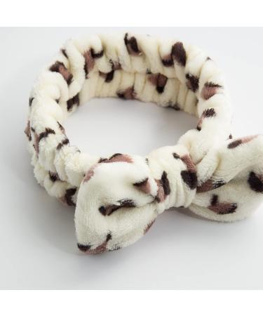 Pack of 10 Auhafaly Spa Headband Bow - Soft Coral Fleece Makeup Hair Band for Women Girls - Ideal for Washing Face, Masks, Spa Shower - Cute & Elastic - Perfect Gift Idea - Buy Online on GoSupps.com