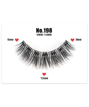 3D Clear Band Cat Eye Wispy False Eyelashes - Natural Look Soft Reusable - 7 Pairs Happy Heartbeat (No.198) | International Shipping - Buy Online on GoSupps.com