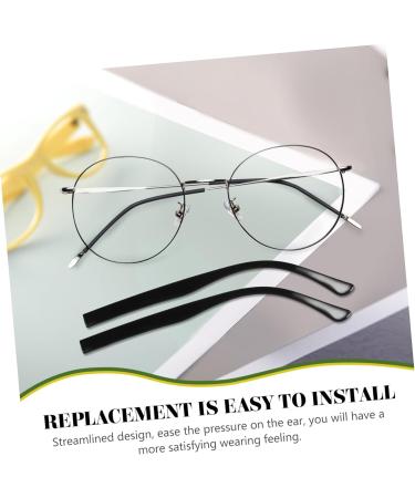 Universal Glasses Replacement Bar - Healeeved 1 Pair Black Glasses Legs & Repair Arms - Premium Accessories for Glass Frames 13.8x0.8cm - Buy Online on GoSupps.com