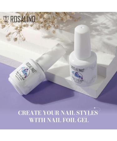 ROSALIND 15ML Nail Foil Glue 2PCS - Adhesive Gel for Nail Foil Stickers & Transfer, UV Gel for Nail Art Manicure - Buy Online on GoSupps.com