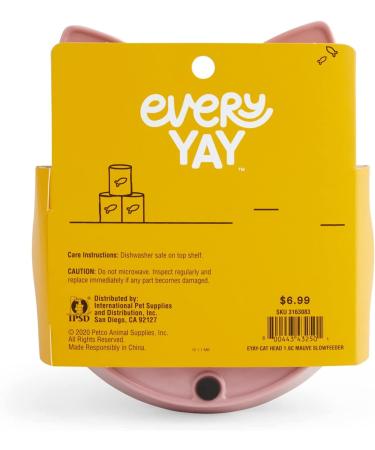 Petco EveryYay Take It Slow Mauve Cat Bowl - 1.6 Cups Slow Feeder - Buy Online on GoSupps.com