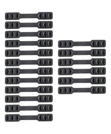 Zerodeko 18 Stk ear hook buckle reusable anti-slip-eared passports mouth protection ear hook ear hook loops clip extension hook extension of the earreman child mask ring clamp 14.5*2.6cmx3pcs blackx3stk