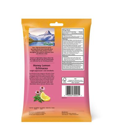 Ricola Honey Lemon with Echinacea 45ct Throat Drops - Herbal Cough Suppressant - Buy Online on GoSupps.com