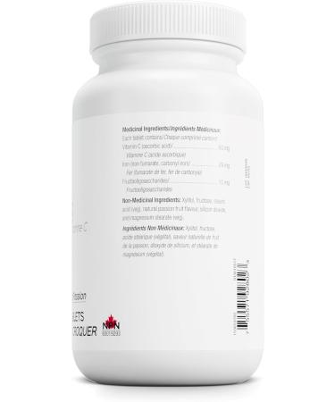 Bariatric Advantage Chewable Iron 29mg with Vitamin C - Passion Fruit-Flavored - 180 Chewable Tablets - Buy Online on GoSupps.com