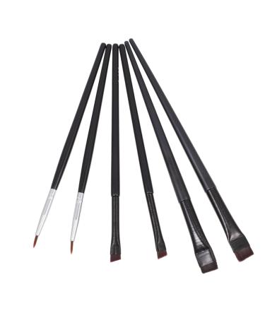 NOLITOY 6pcs Eyeliner Makeup Brush Angled Makeup Brush Line Fine Practical Eyeliner Brush Make up Flat Brush