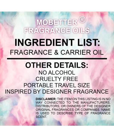 MOBETTER FRAGRANCE OILS Cotton Candy Body Oil Perfume 10ml Roll On Bottle 0.33 Fl Oz (Pack of 1) sweet vanilla caramel fruity - Buy Online on GoSupps.com
