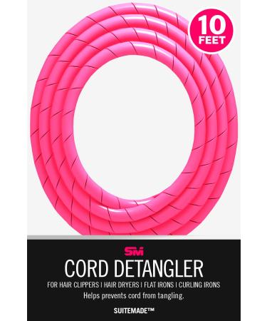 CORD DETANGLER for Curling Irons Hair Straighteners & Blow Dryers - 10-Feet Hot Pink | International Shipping Available - Buy Online on GoSupps.com