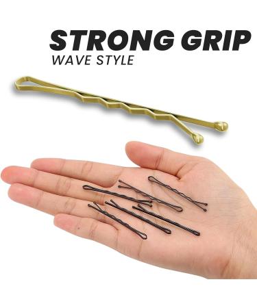 180-Piece Bobby Pins Hair Clips Set with Storage Box - Black, Blonde, Brown - Women's Girls Hair Styling Grips - Buy Online on GoSupps.com