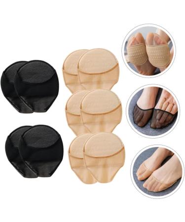 FRCOLOR 10 Pairs Half Socks Half Women's High Heels Reusable Toe Socks Wear-resistant Metatarsal Pad Breathable Five Toe Socks Accessories Stockings Miss Cotton - Buy Online on GoSupps.com