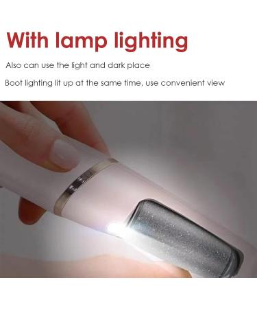 Yagosodee Electric Foot File USB Rechargeable Feet Callus Remover Foot File Hard Skin Remover Waterproof Feet Hard Skin with 2 Heads 2 Speeds for Dead Skin&Cracked Heel Pink - Buy Online on GoSupps.com