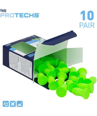 Flents Quiet Contour Ear Plugs - 10 Pair Pack (x6) | NRR 33 | Made in the USA | International Shipping Available - Buy Online on GoSupps.com