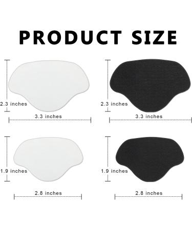 Boyiee 8 Pairs Shoe Heel Repair Patch - Self-Adhesive Trainer Patch for Sneakers - Prevents and Fixes Shoe Holes - Large & Small Sizes in Black & White - Buy Online on GoSupps.com
