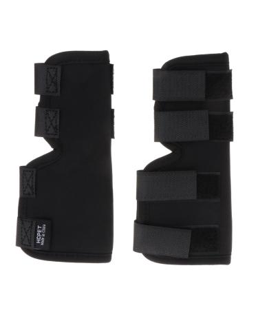 Youngy 1 Pair Legs Brace Pet Knee Hock Protector Dog Pad Therapeutic Support Shockproof - M