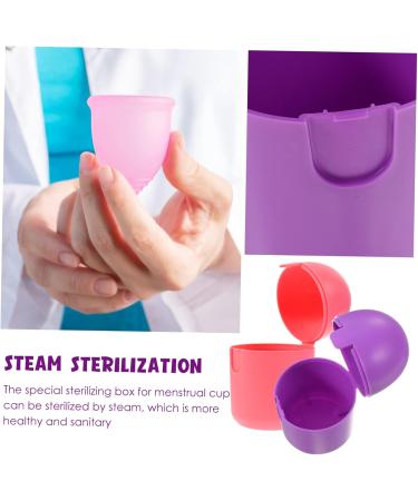 Gleavi Silicone Cover Set - 6 Portable Beverage Holders & Menstrual Cup Cleaner Box - Women s Accessories - 9x5cm 3 Pieces - Ideal for Travel & Daily Use - Buy Online on GoSupps.com