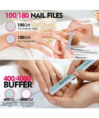 Teenitor 500 Pcs Clear French Nail Tips Kit with Nail Glue and Tools - Buy Online on GoSupps.com