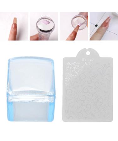 Clear Jelly Nails Stamper - DIY Flower Pattern Nail Art Tools for Easy French Manicure - Buy Online on GoSupps.com
