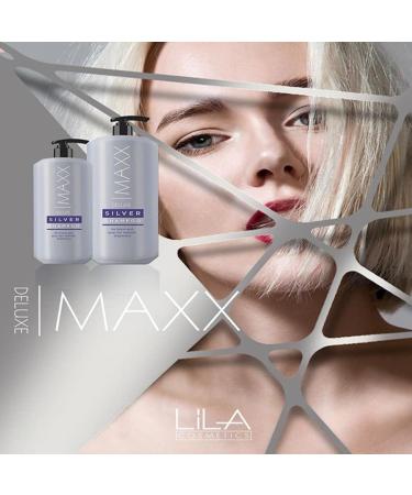 Maxx Deluxe Silver Shampoo - 17 FL oz | Brass Toning Purple Shampoo for Vibrant Yellow Gray & White Hair - Buy Online on GoSupps.com