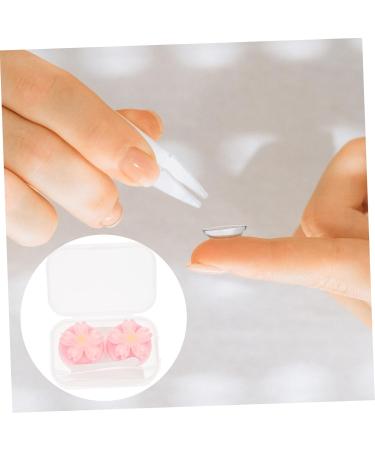 Buy Healvian 3pcs Pink Contact Lens Case - Simple Crystal Plastic 7X4.5X2.5CM | International Shipping Available - Buy Online on GoSupps.com