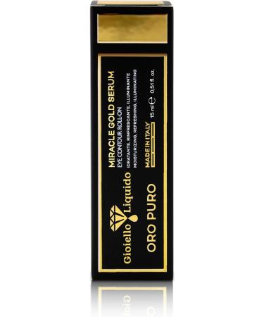 Roll-on Eye Serum Liftant with Caffeine and Colloidal Gold Against Wrinkles Bags and Swelling Fast Absorption Instant Effect 15 ml Gioiello Liquido - Buy Online on GoSupps.com