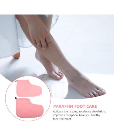 2 Pairs Wax Warm Foot Cover Spa Bath Mat Hand Foot Paraffin Baths Paraffin Wax Bath Liners Wax Booties Convenient Wax Foot Cover Spa Heater Cotton Insulation Short Boots 28X20X0.9CMx2pcs Pinkx2pcs - Buy Online on GoSupps.com