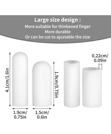 Prsacco 14 Pcs Silicone Finger Protectors - Gel Finger Cots for Blister Protection - Buy Online on GoSupps.com