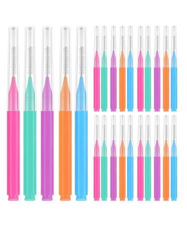 SOLUSTRE Brush 50pcs Brush Flosser Cleaner Interdental Brush Toothpick Cleaners Tooth Flossing Head Oral Flosser Tooth Cleaning Tool