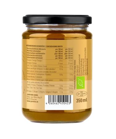 Organic Chicken Bone Broth (6x350ml) | Healthy Free-Range Alternative | Soup Dashi Frame Broth | Jarmino - Buy Online on GoSupps.com