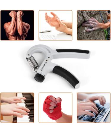 Vicloon Hand Trainer - Adjustable Forearm Training Device for Strength & Grip - Finger Coach in Black & Gray - Buy Online on GoSupps.com