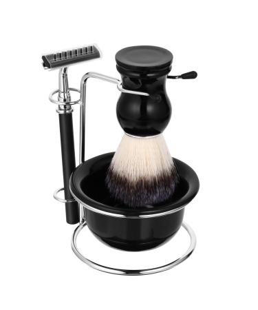 Milists 4PCs M Nner shaving kit bread shave shaving razor brush and bowl of shaving stainless steel shave m