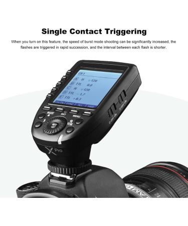 Godox XPro-S TTL 2.4G Wireless Flash Trigger for Sony Cameras - High-Speed Sync, 1/8000s, 11 Functions, 16 Groups, 32 Channels - Buy Online on GoSupps.com