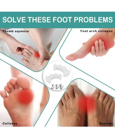 COSYSILK Adjustable Toe Separators for Women - Correct Bunions & Hammertoes - M Size - Buy Online on GoSupps.com