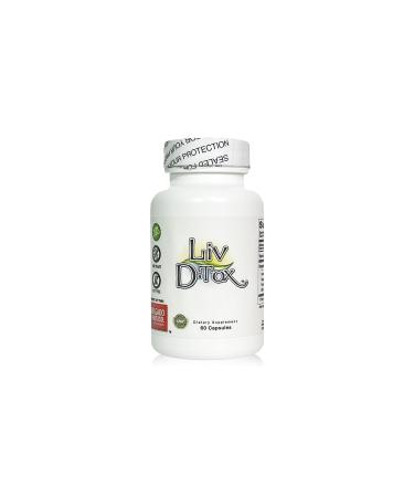 Liv D-Tox - 60 Capsules - Liver Detox and Cleanse Support Health Supplement with Turmeric Root Extract Milk Thristle and Asparagus 1