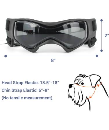 NAMSAN Medium Dog Goggles | Anti-UV Glare Sunglasses for Small to Medium Dogs | Adjustable Motorcycle Glasses for Doggy Eye Protection - Buy Online on GoSupps.com