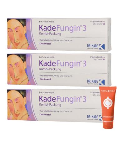 KadeFungin 3 with vaginal fungus 3x combi pack vaginal fungus 3 days therapy clotrimazole i sparset with pharmaceutical pearl shower gel 3 combination packs