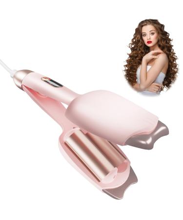 Curling Iron 1 1/4 inch with 2 Barrel Curling Hair Clips Egg Roll French U Curling Wand Three Different Temperatures for Fast Heating Hair curlers Hair Curlers for Women with All Hair Types