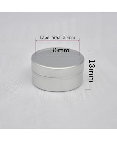 Zeoabsy 12-Pack 10ml Silver Aluminum Round Doses - Empty Tin Cans with Plastic Lid for DIY Ointments Cosmetics Candles & Shaving Soap - Buy Online on GoSupps.com
