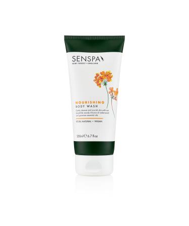 SenSpa Nourishing Cedarwood Body Wash Vegan Shower Gel 200ml