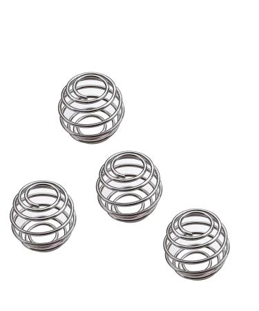 Grizef 4 pieces of stainless steel protein shaker stainless steel mixing ball ball protein mixer sport fitness shaker protein shaker Bottle cup wire for protein blended drinks (4.0x4.0)