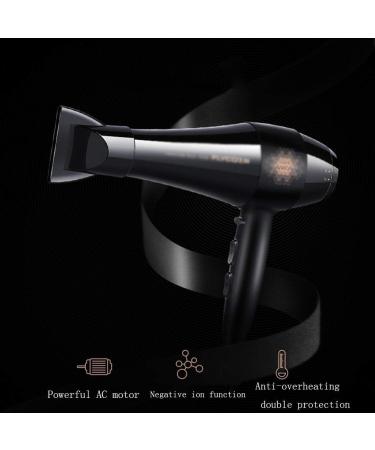 ADITAM Hair Dryer Negative Ionic Fast Dry Low Noise Hair Dryer Professional Salon Hair Dryer with Diffuser Concentrator Styling Double The Comfort - Buy Online on GoSupps.com