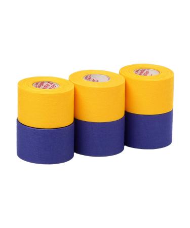 Mueller Athletic Tape Sports Tape Gold and Blue 6 rolls